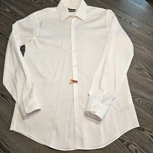 Van Heusen Flex Collar Slim Fit Stretch Dress Shirt Size 16 34-35